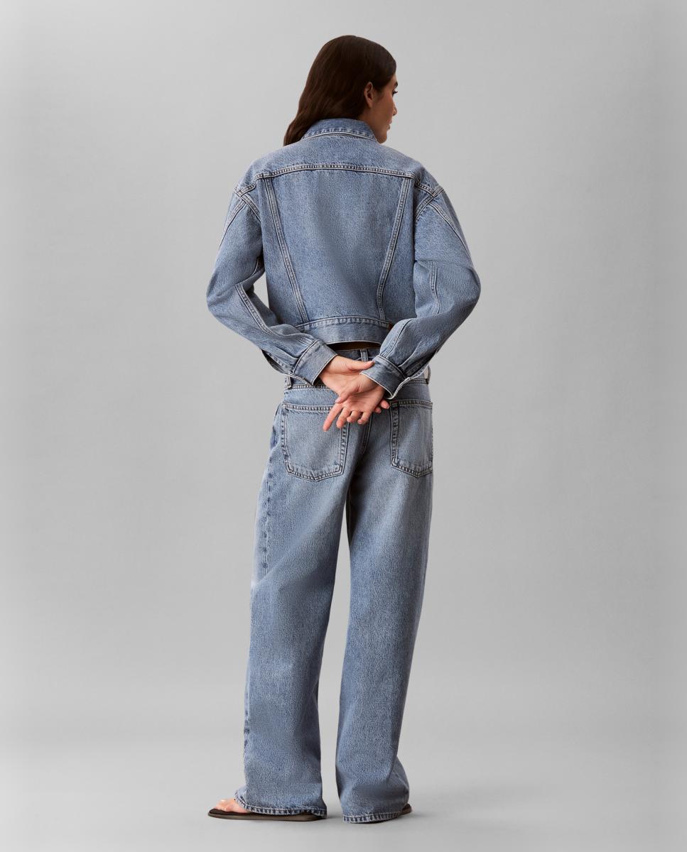 Casaco Trucker de Ganga Azul-claro-3