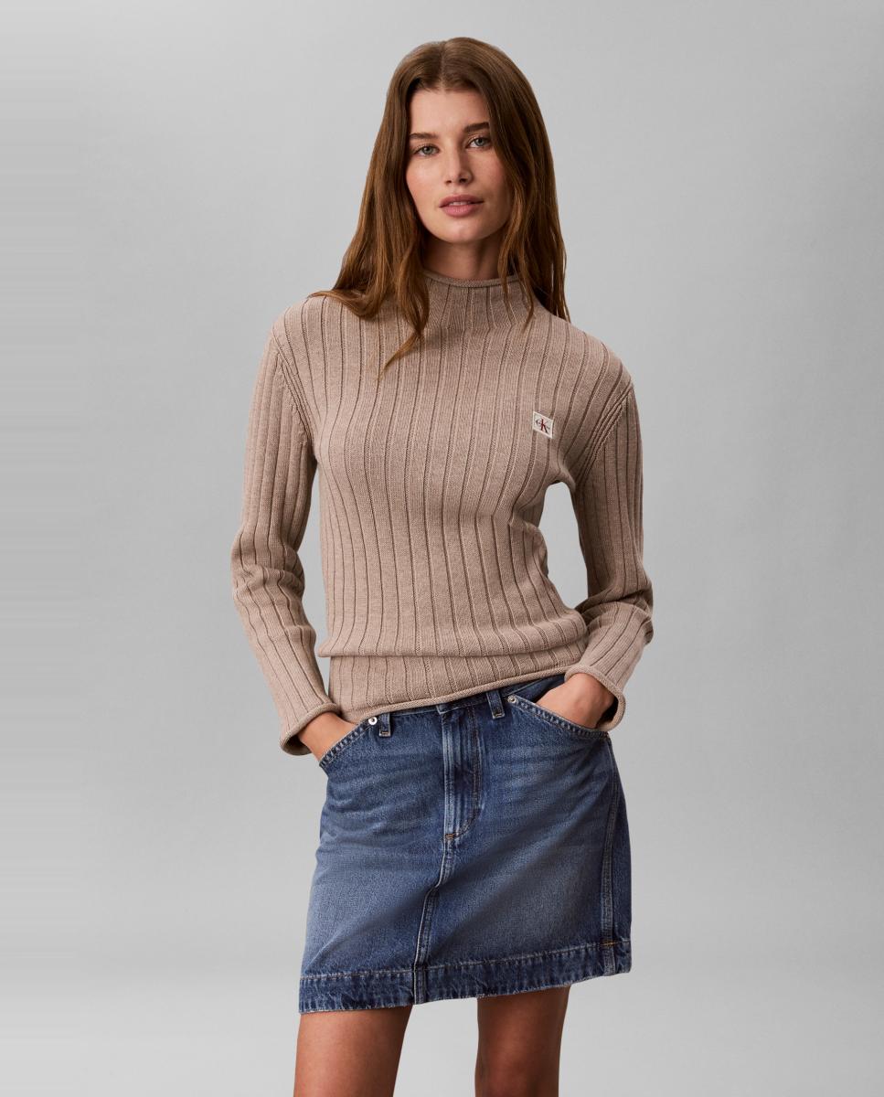 Imagen 0 de Jersey de mujer woven Beige