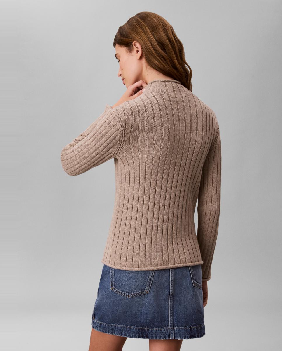 Jersey de mujer woven - Calvin Klein Jeans - Beige Beige-2