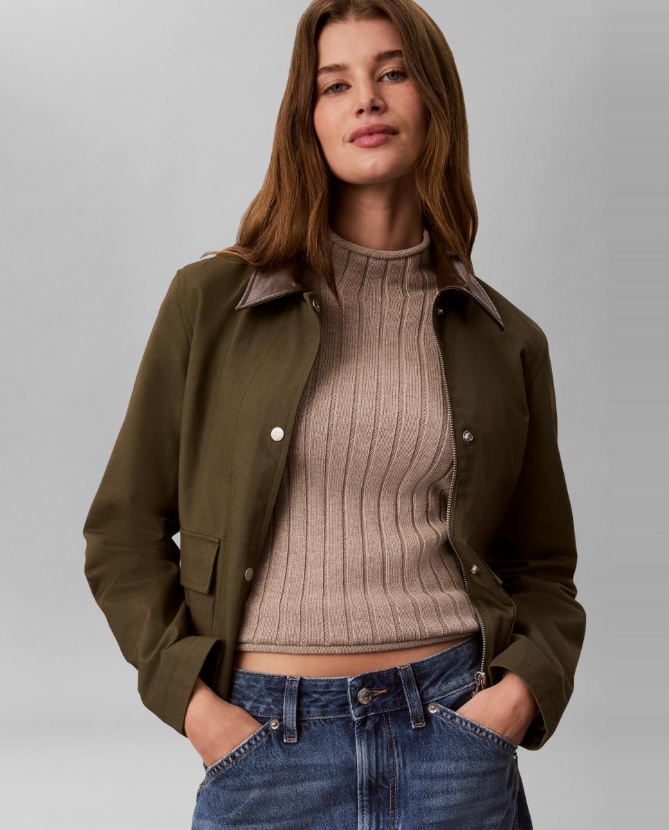 Jersey de mujer woven - Calvin Klein Jeans - Beige Beige-4