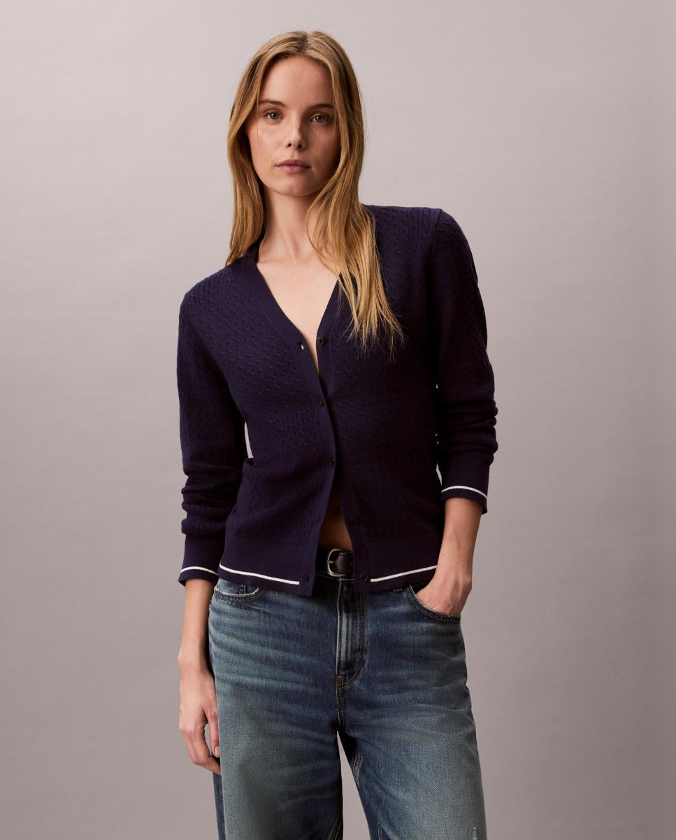 Imagem 0 de Cardigan de Malha do Cabo