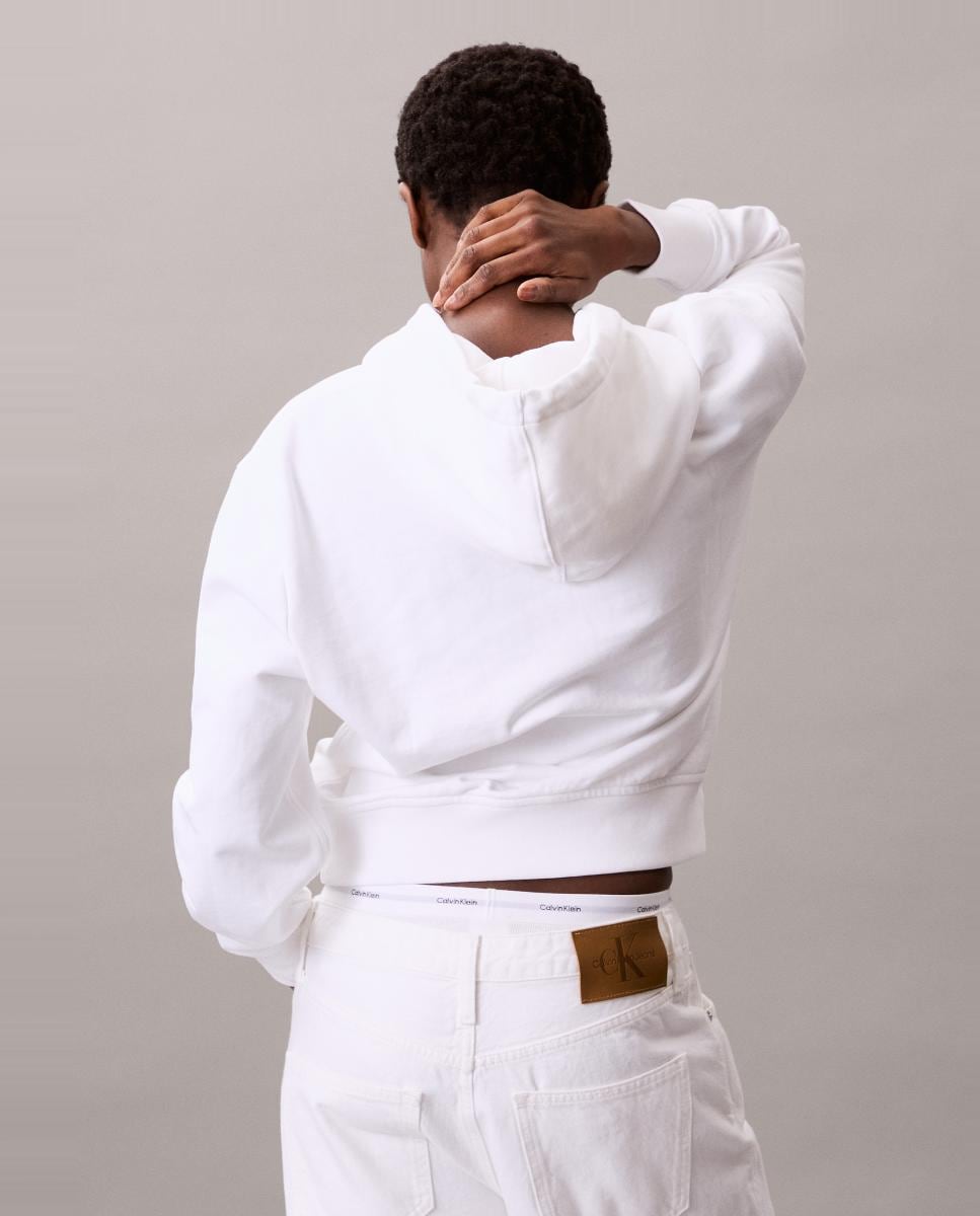 Sweatshirt com Capuz Branco-3