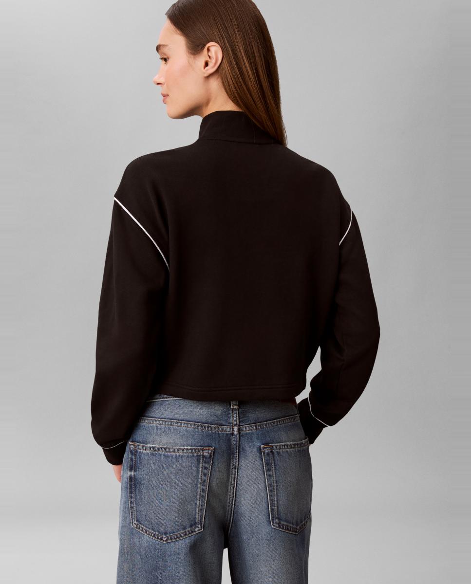 Sweatshirt com Monograma Preto-2