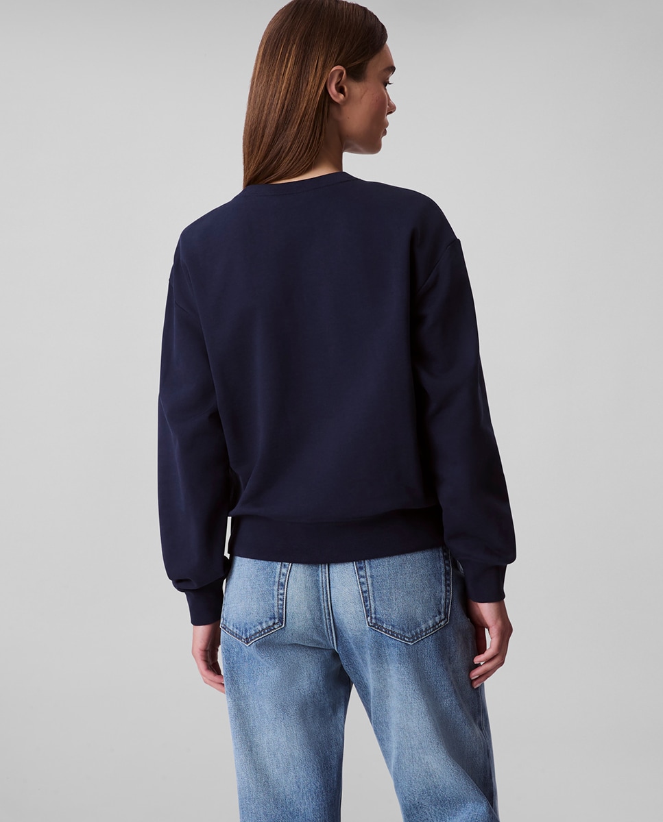 Sweatshirt com Logótipo Azul-marinho-2