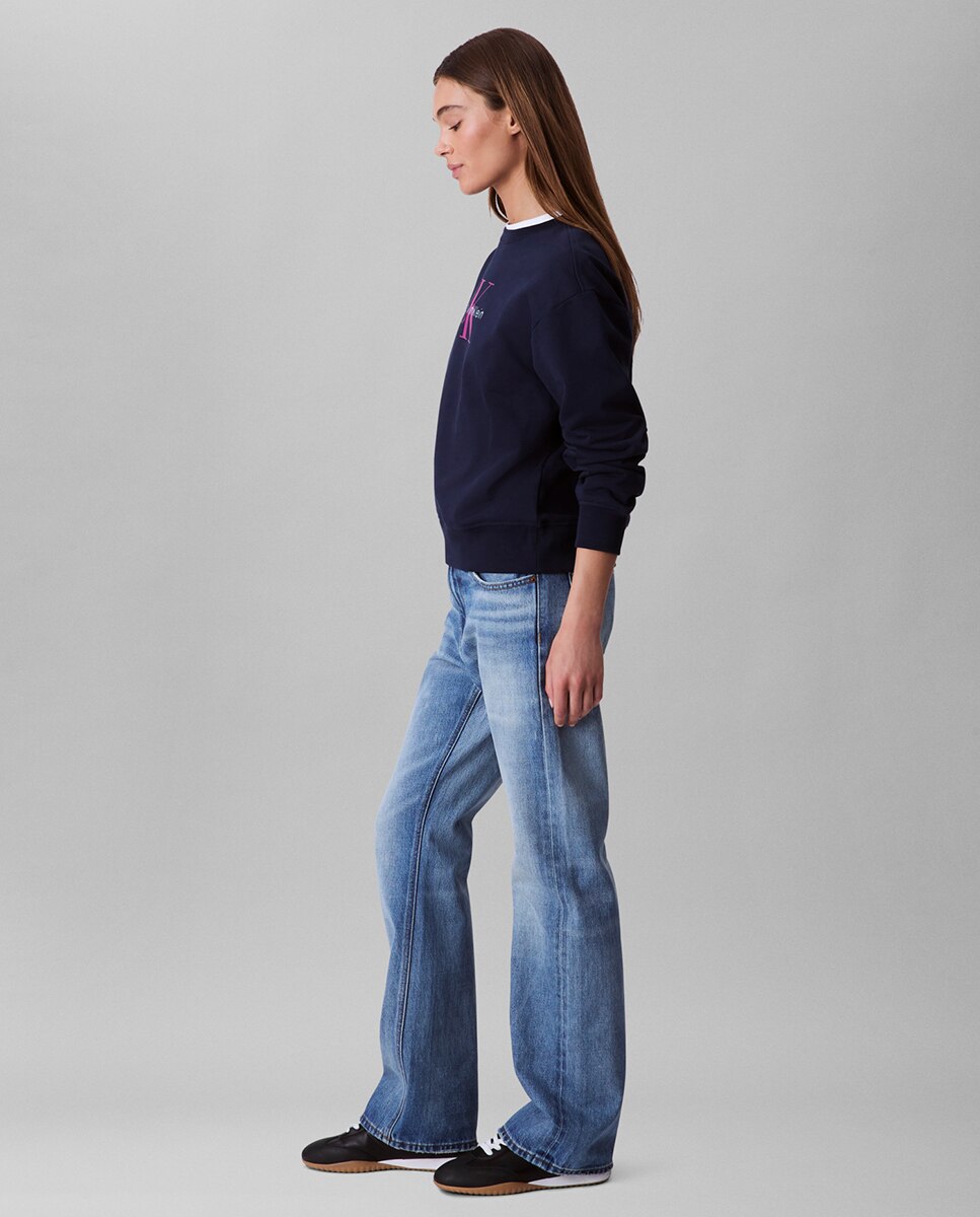 Sweatshirt com Logótipo Azul-marinho-5