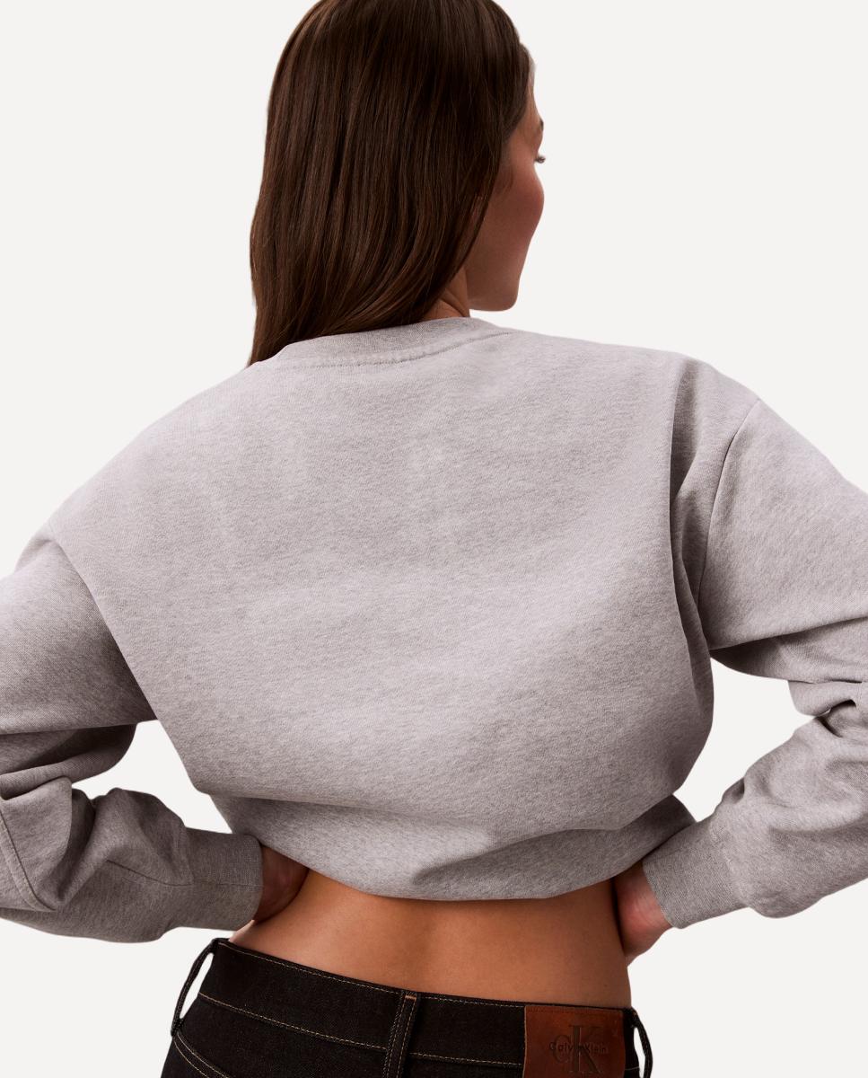 Sweatshirt Regular Fit Cinzento-3