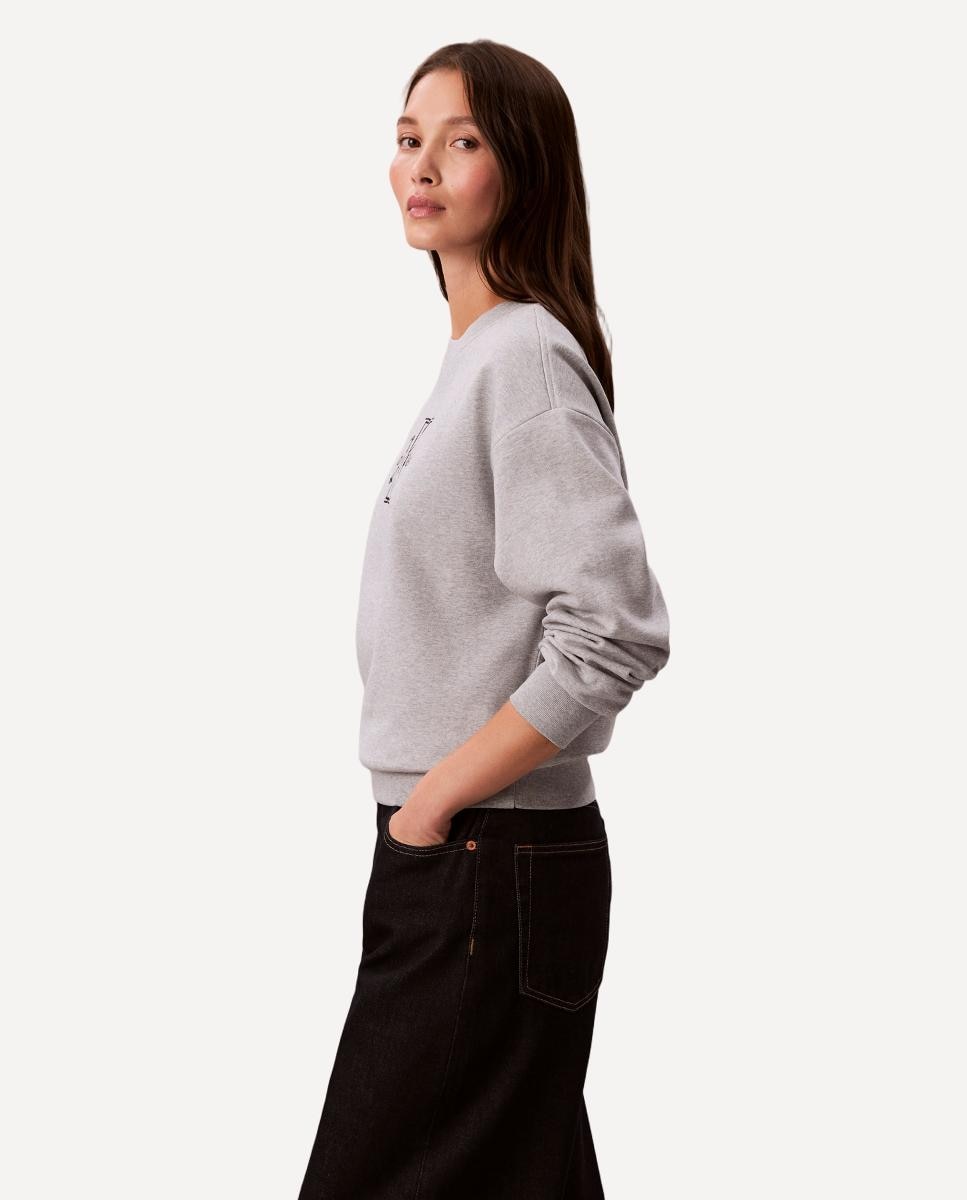 Sweatshirt Regular Fit Cinzento-4