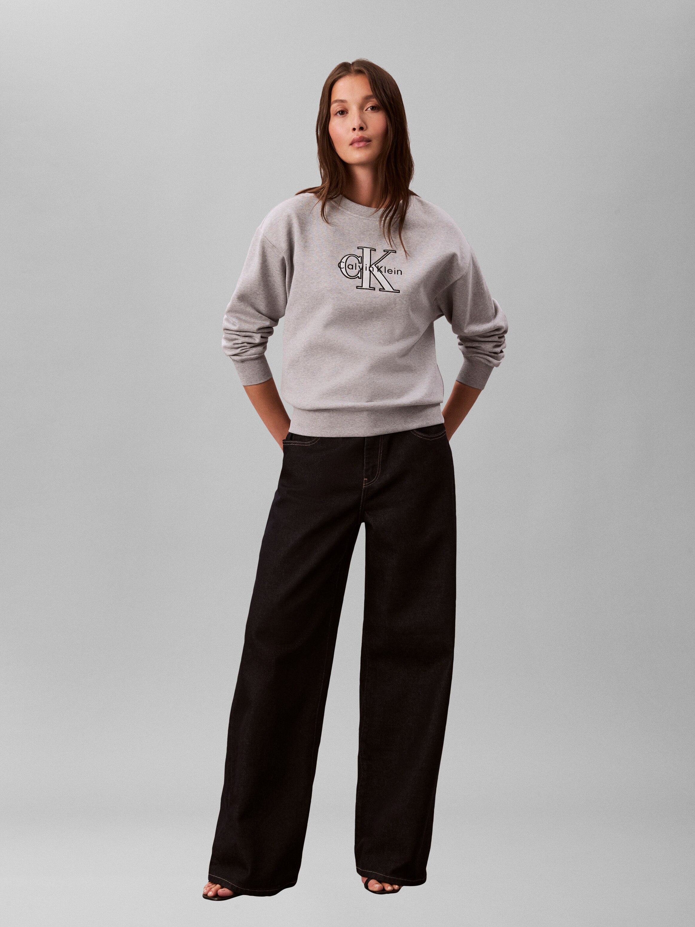 Sweatshirt Regular Fit Cinzento-6