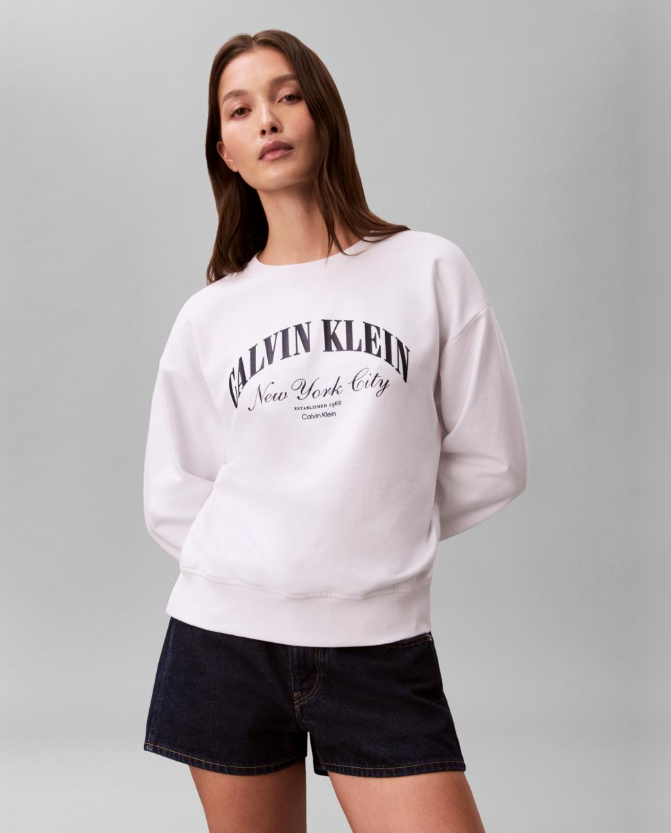 Calvin Klein Jeans - Sudadera Mujer diseño varsity.