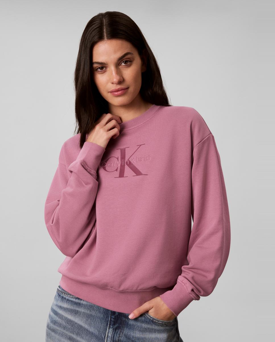 Imagen 0 de Sudadera de mujer monologo Morado
