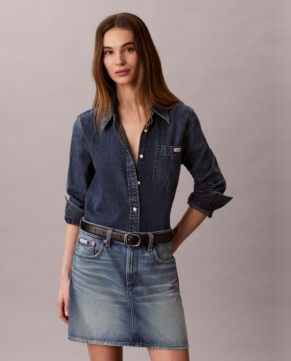 Imagem 0 de Saia de ganga curta