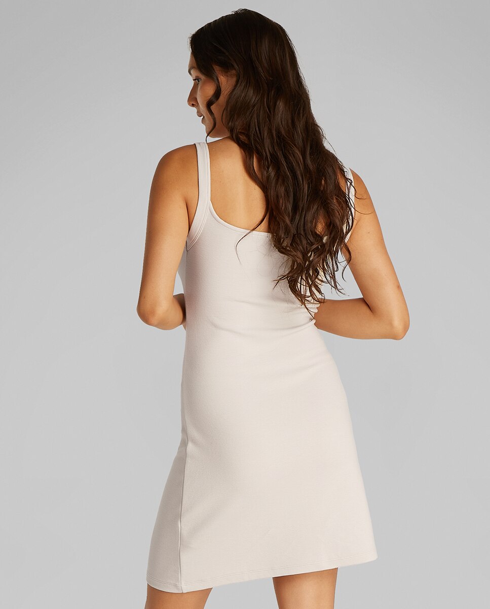 Vestido Curto de Alças Branco-2