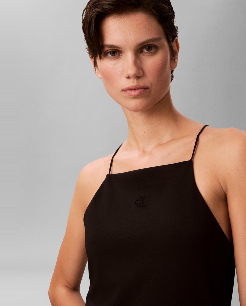 Vestido Curto de Alças Preto-3