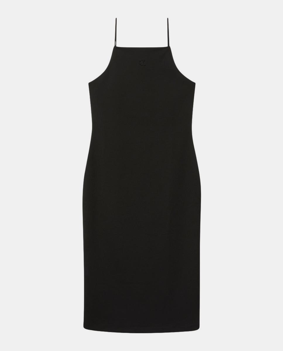 Vestido Curto de Alças Preto-5