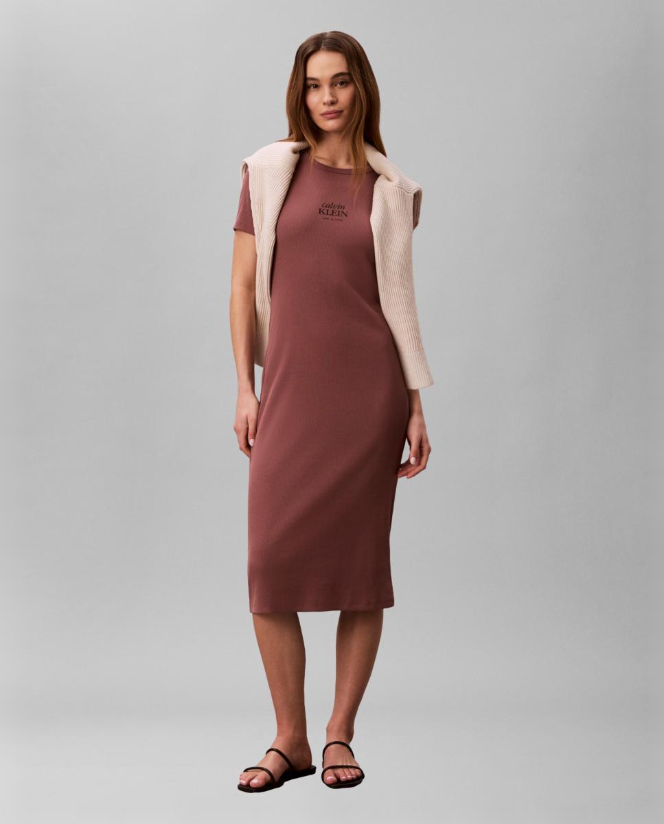 Imagem 0 de Vestido Midi com Logótipo