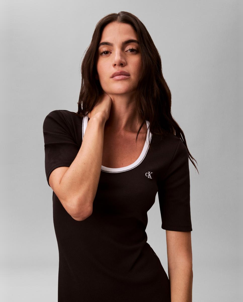 Vestido Curto Cutout Preto-2
