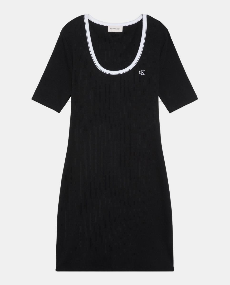 Vestido Curto Cutout Preto-5