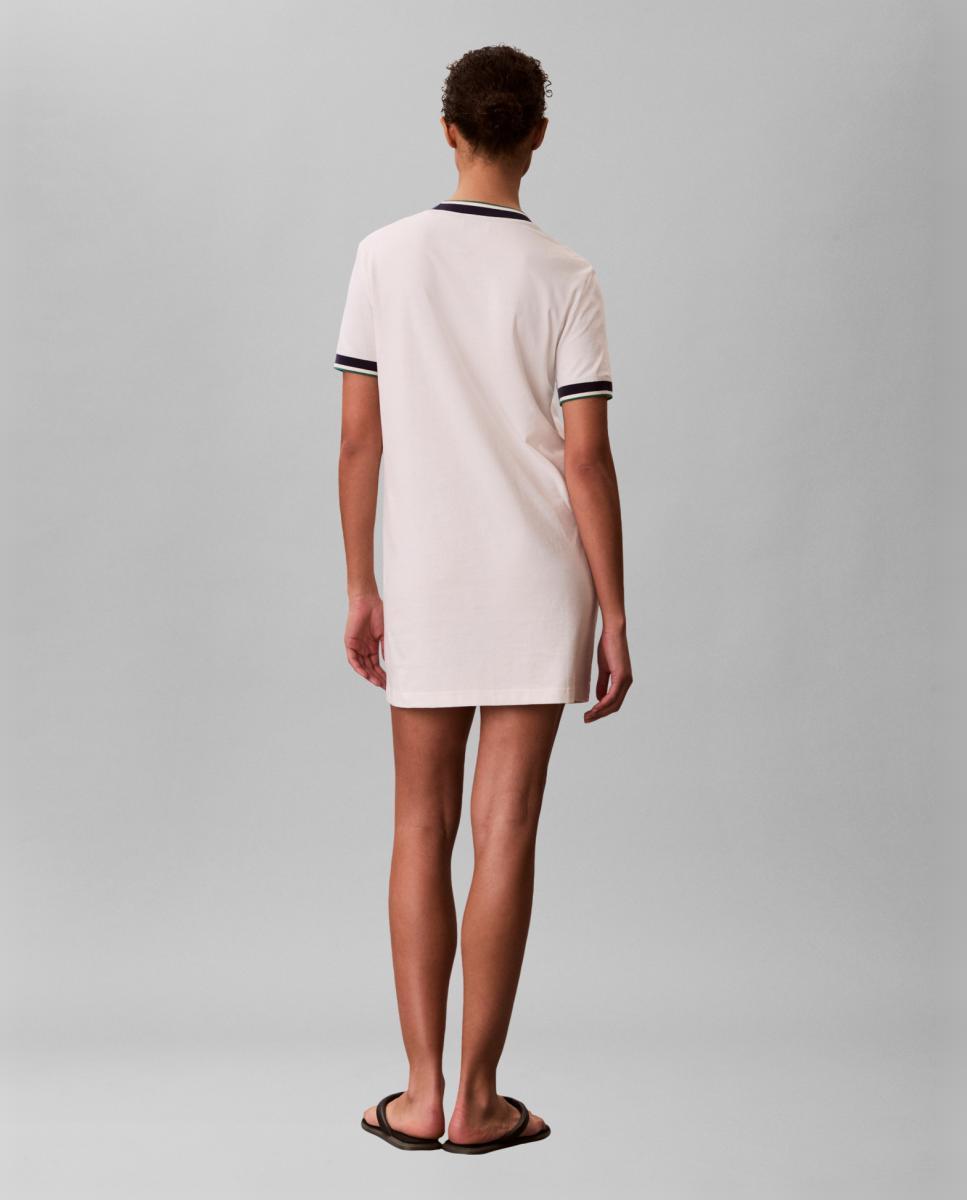Vestido Camiseiro Curto Creme-2