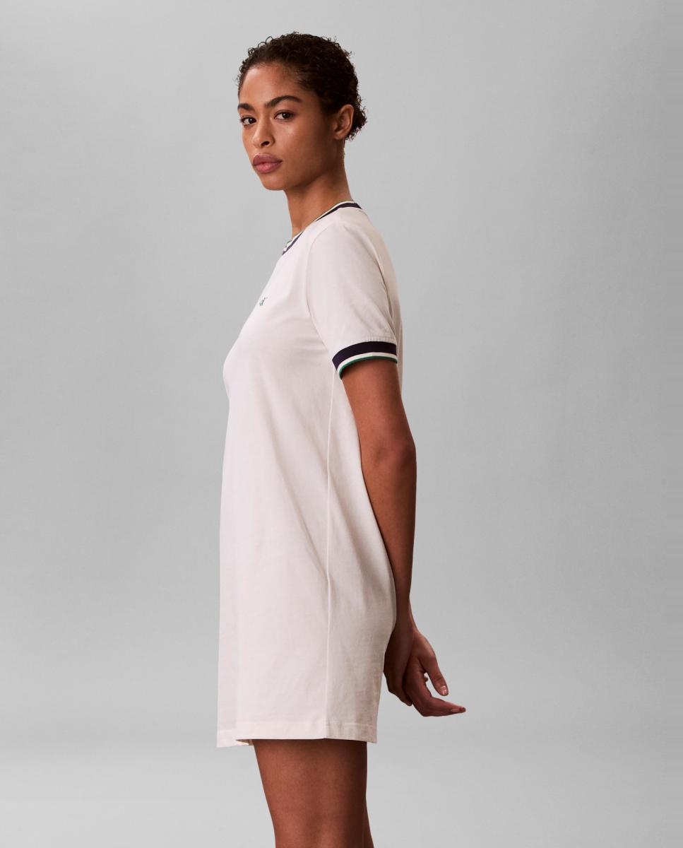 Vestido Camiseiro Curto Creme-4