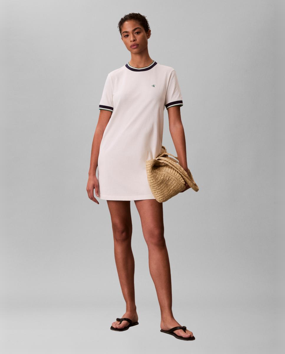 Vestido Camiseiro Curto Creme-5