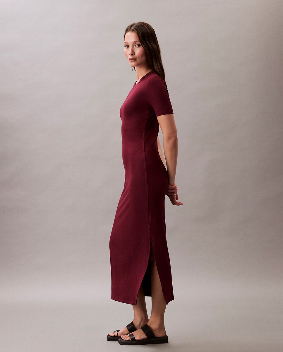 Vestido largo Mujer con logo · Calvin Klein Jeans · El Corte Inglés