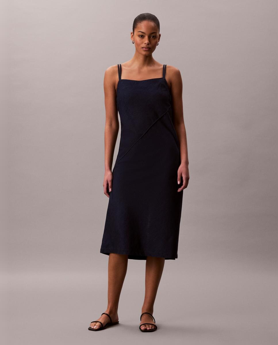 Imagem 0 de Vestido Curto de Ganga