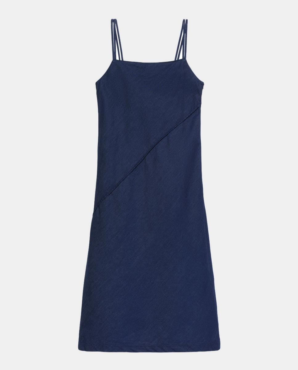 Imagem 0 de Vestido Curto de Ganga