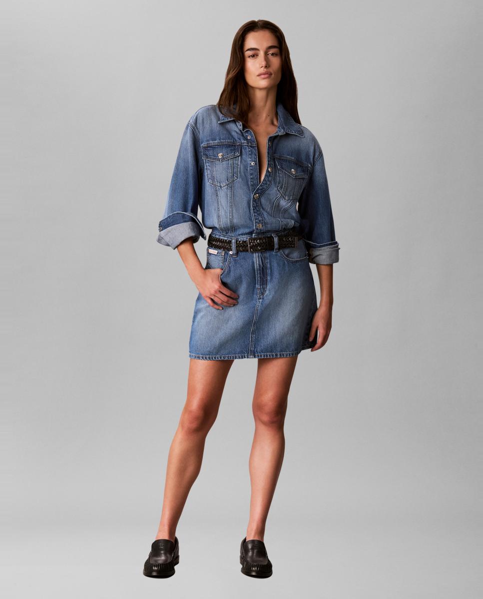 Imagem 0 de Vestido Mini Trucker de Ganga