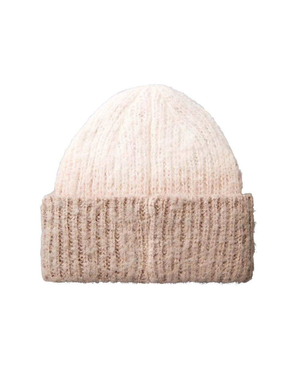Gorro Chunky Canelado Bege-2