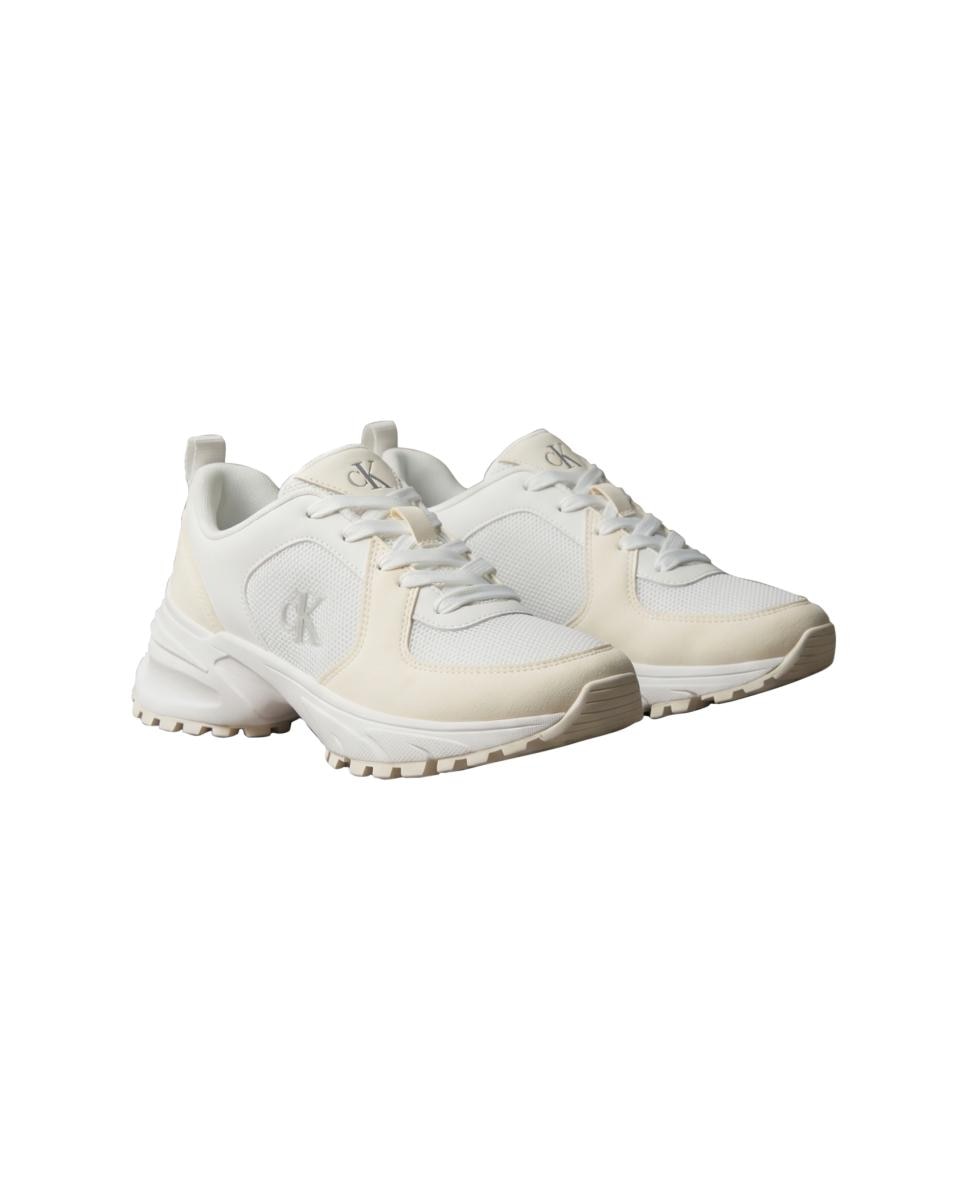Zapatilla Mujer lace up - Calvin Klein Jeans - Blanco Blanco-3