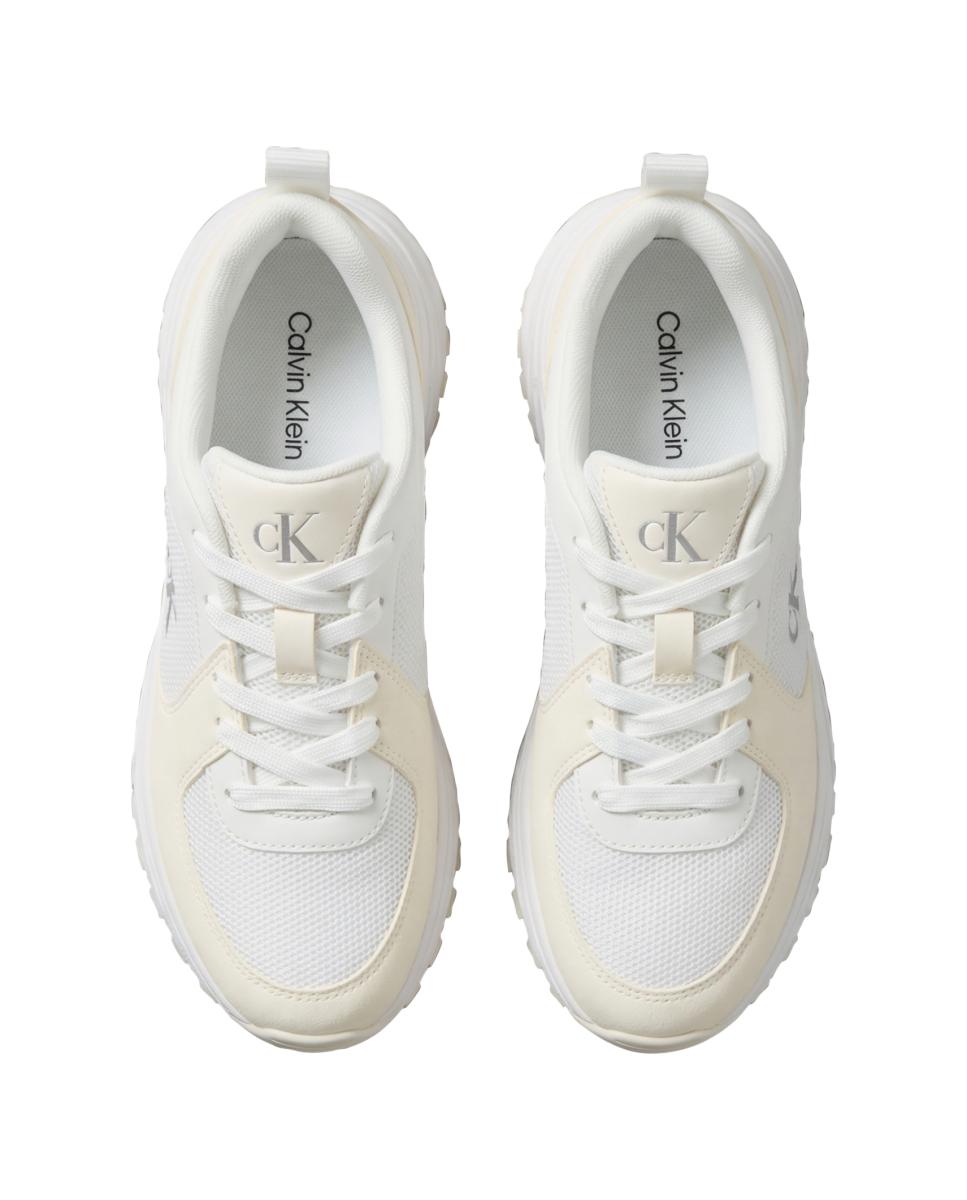 Zapatilla Mujer lace up - Calvin Klein Jeans - Blanco Blanco-4