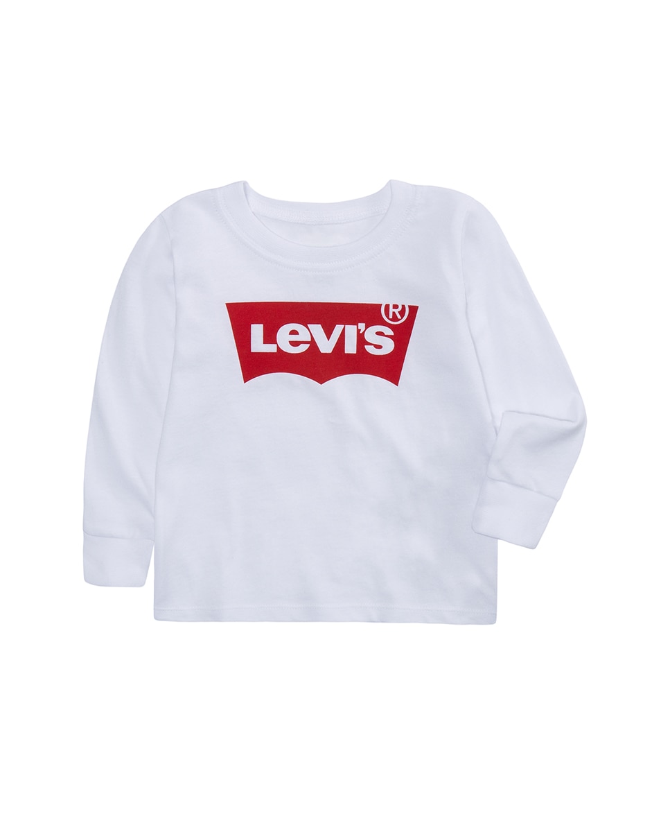 T-shirt branca de bebé menino Levi's Branco-1