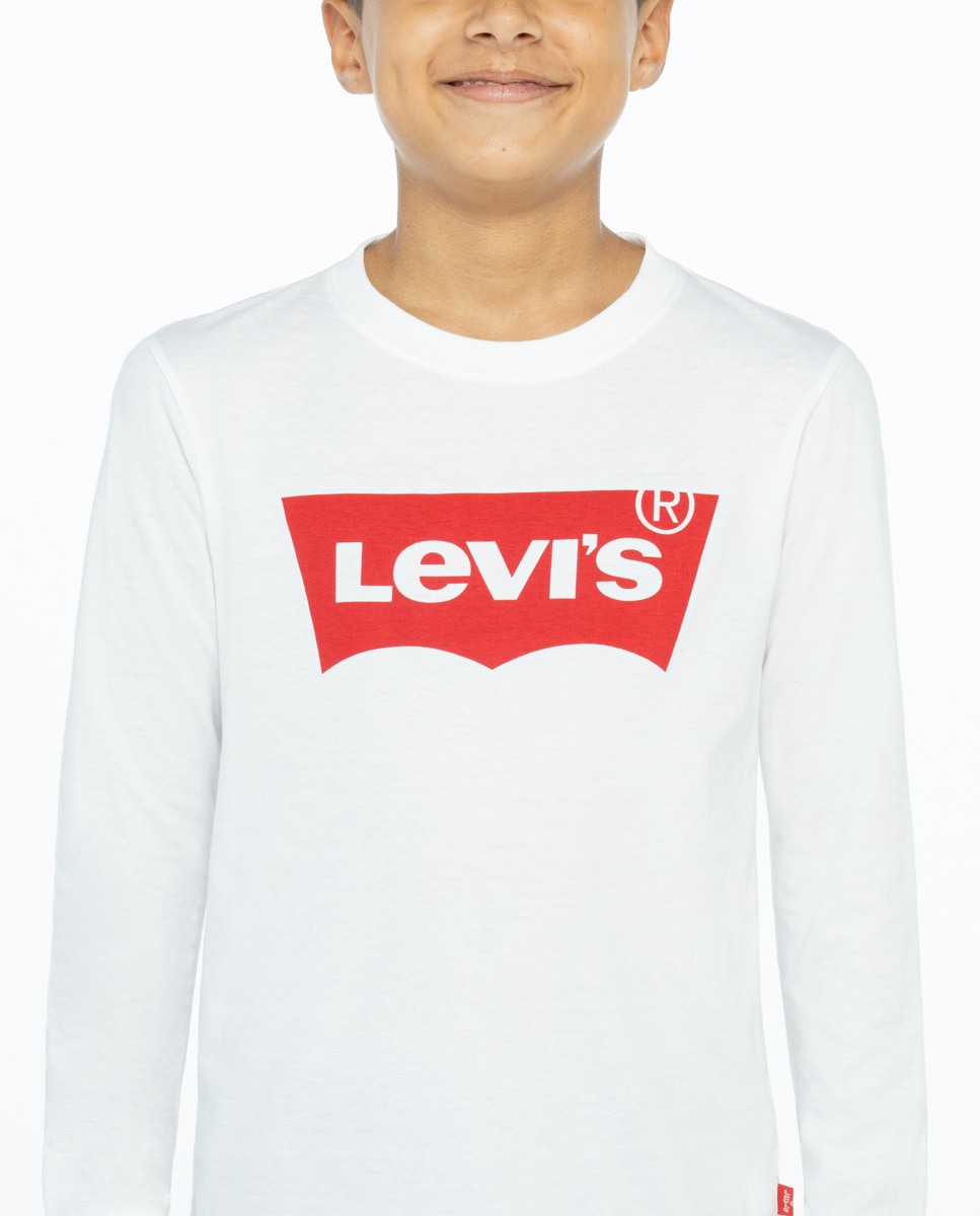 T-shirt branca de bebé menino Levi's Branco-3