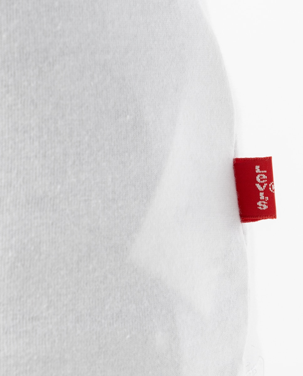 T-shirt branca de bebé menino Levi's Branco-4