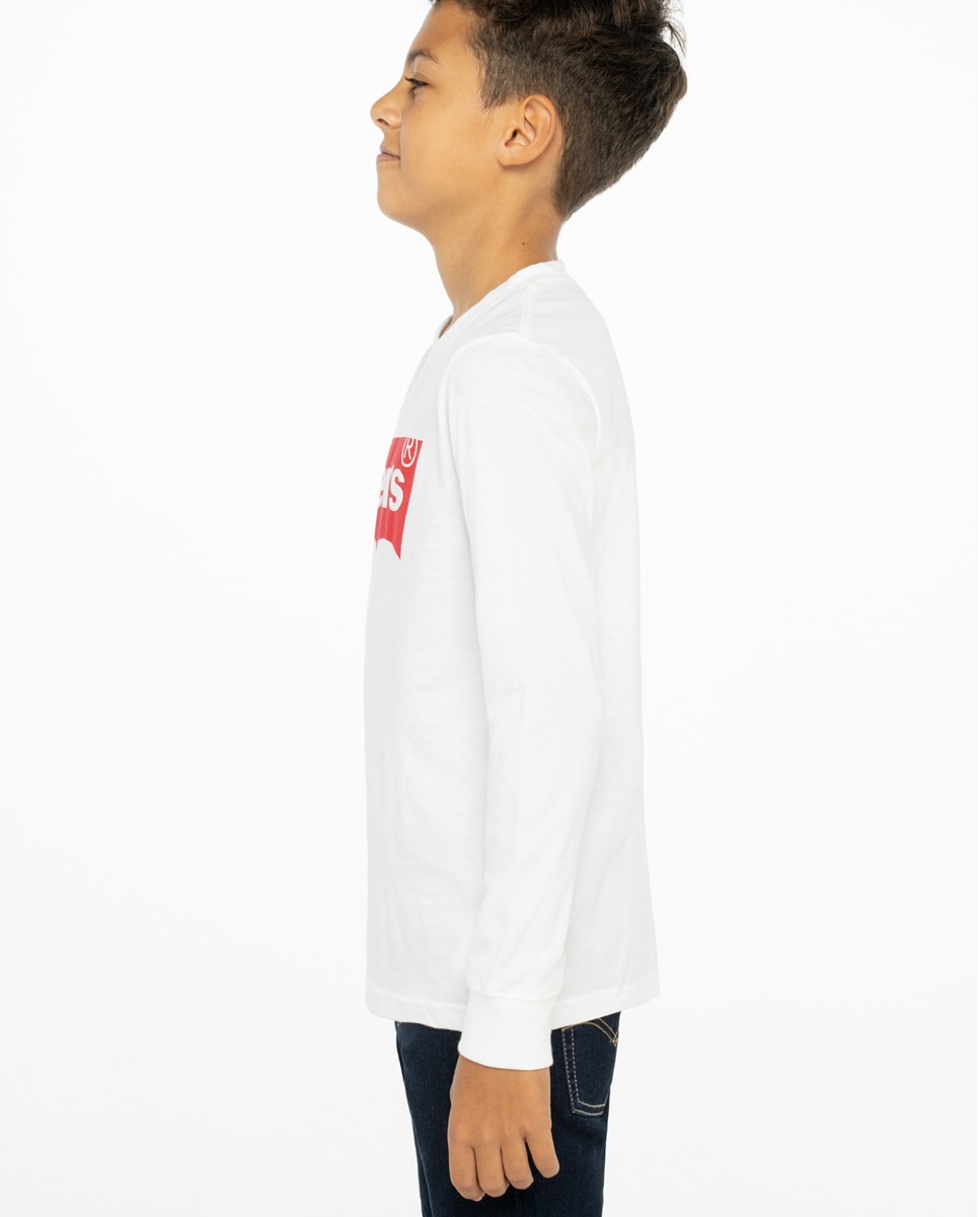 T-shirt branca de bebé menino Levi's Branco-5