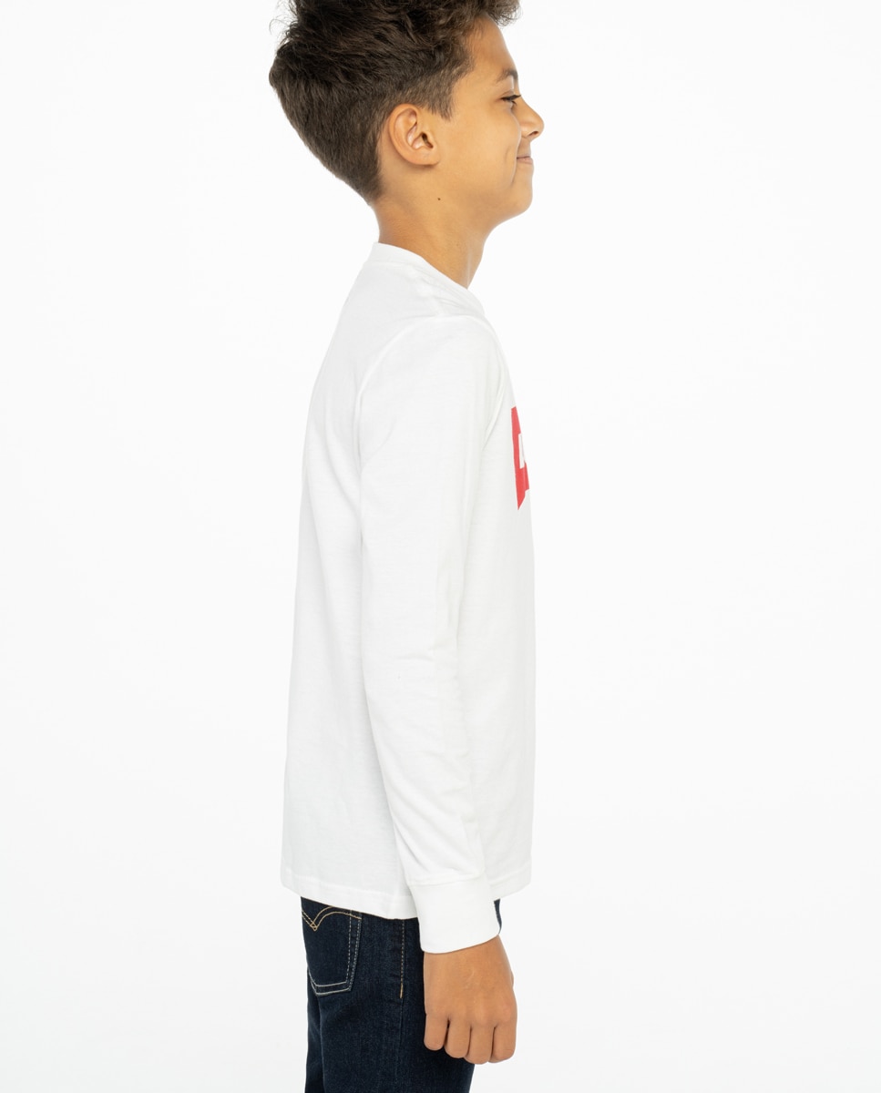 T-shirt branca de bebé menino Levi's Branco-6