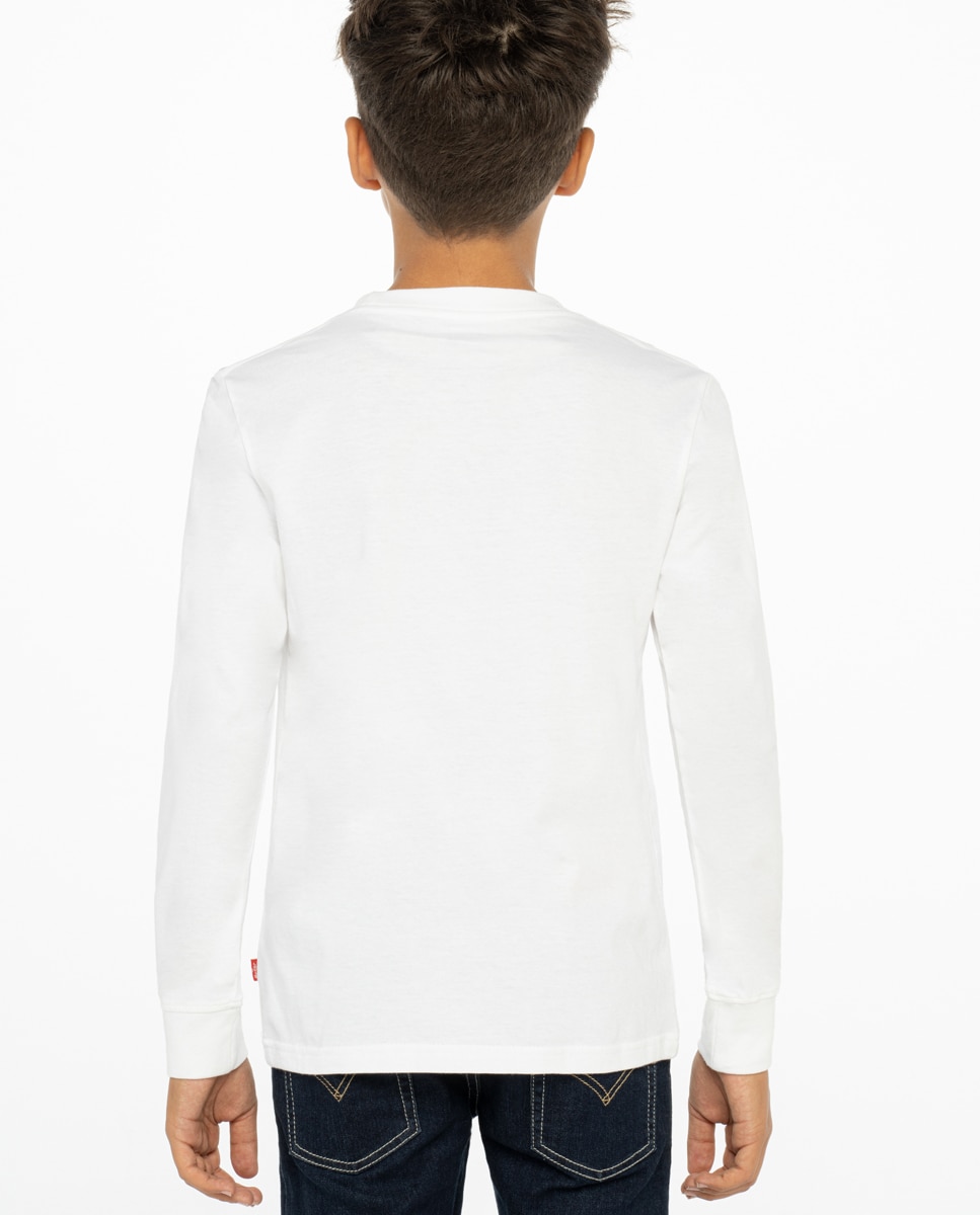 T-shirt branca de bebé menino Levi's Branco-7