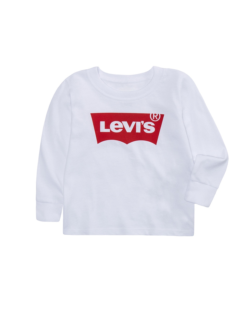 T-shirt branca de bebé menino Levi's Branco-8