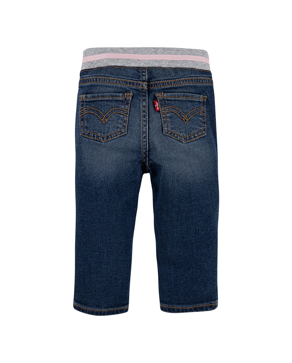 Calças skinny azuis de bebé Levi's Azul-marinho-2