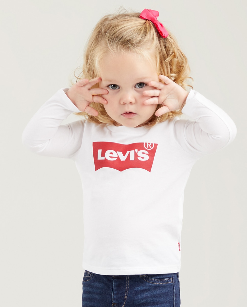 Imagem 0 de T-shirt branca de bebé menina