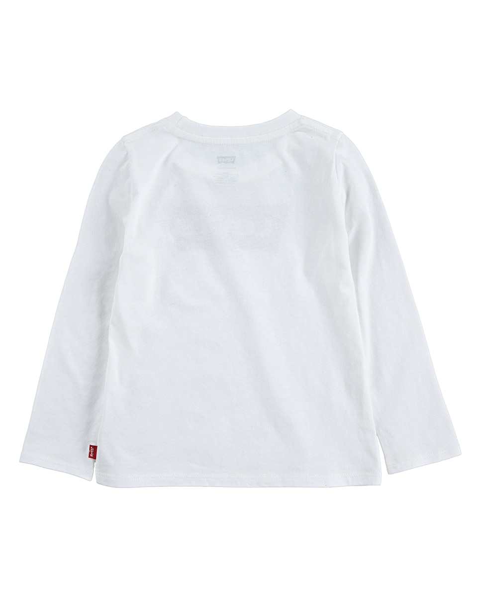 T-shirt branca de bebé menina Levi's Branco-2