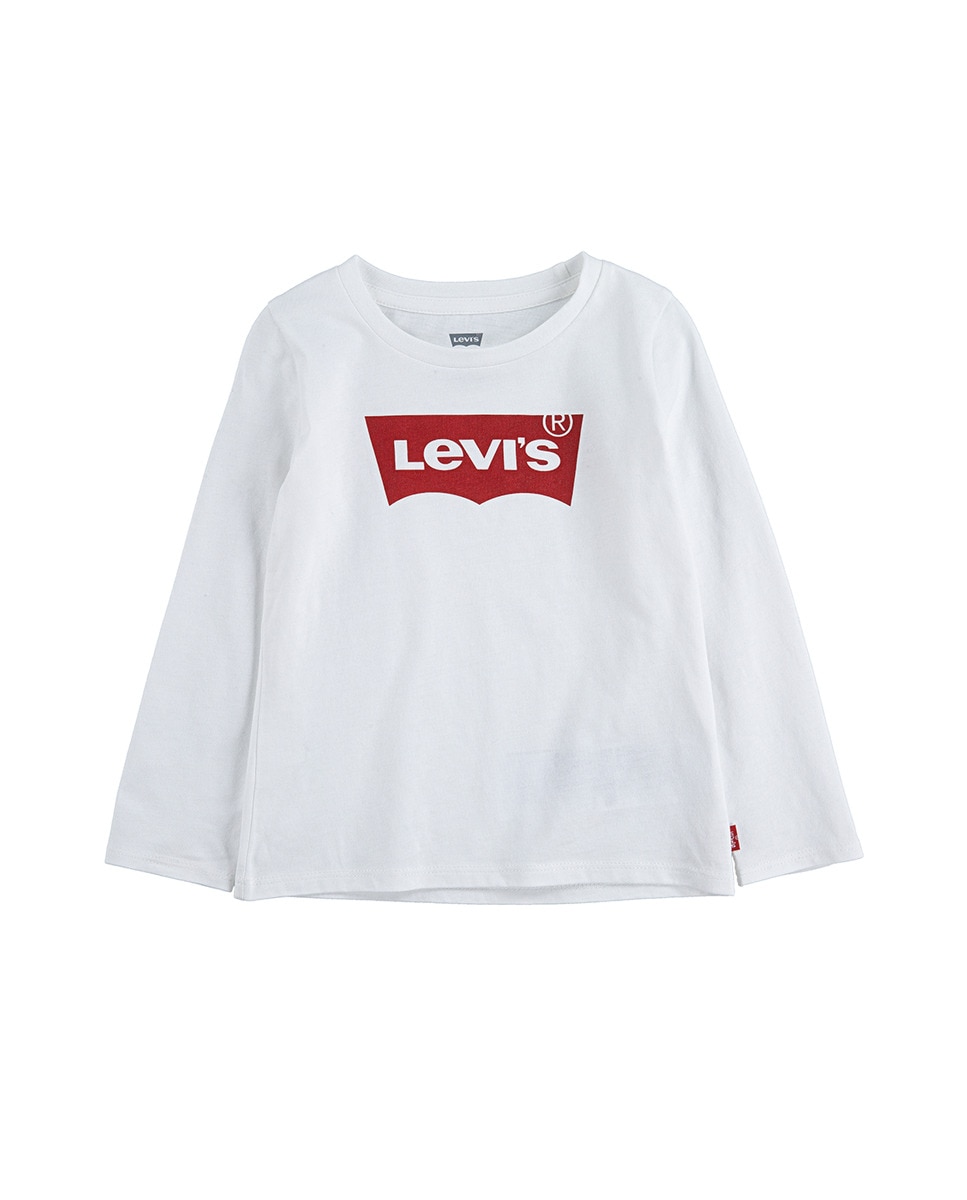 T-shirt branca de bebé menina Levi's Branco-5