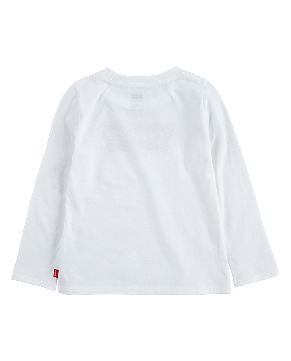 T-shirt branca de bebé menina Levi's Branco-6