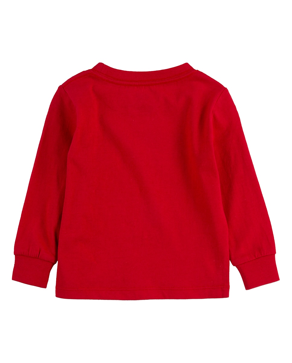 T-shirt vermelha de bebé Levi's Vermelho-4