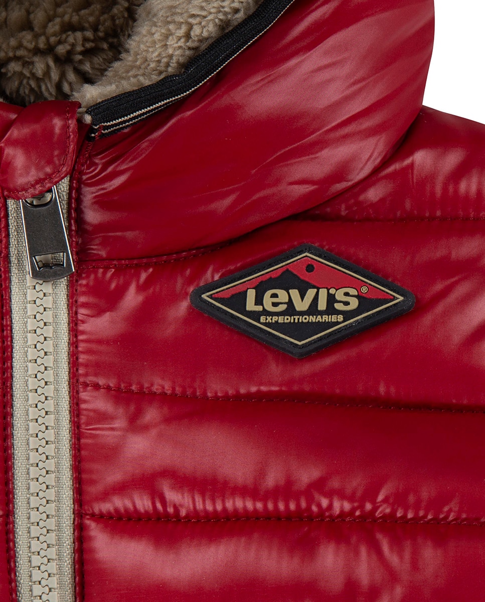 Casaco Insuflado de Bebé Vermelho-6