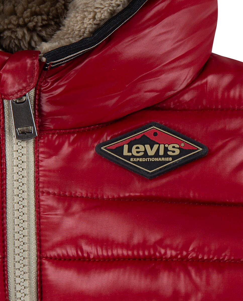 Casaco Insuflado de Bebé Vermelho-6