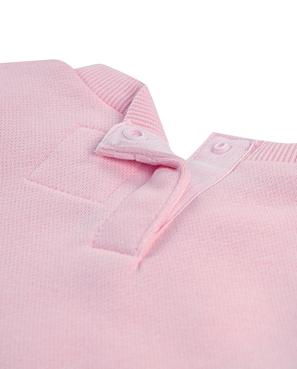 Conjunto de 2 Peças (Sweatshirt de Gola Redonda e Joggers) Core Batwing de Bebé Levi's Rosa-3