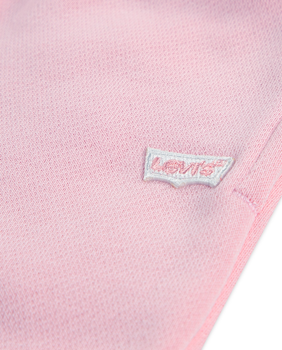Conjunto de 2 Peças (Sweatshirt de Gola Redonda e Joggers) Core Batwing de Bebé Levi's Rosa-4