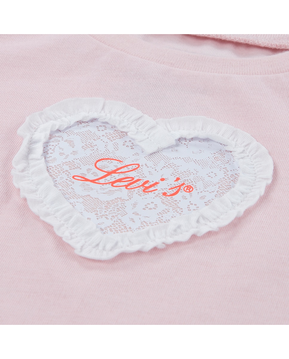 Conjunto de 2 Peças: T-shirt com Mangas de Laço e Calções com Cinto Azul-3