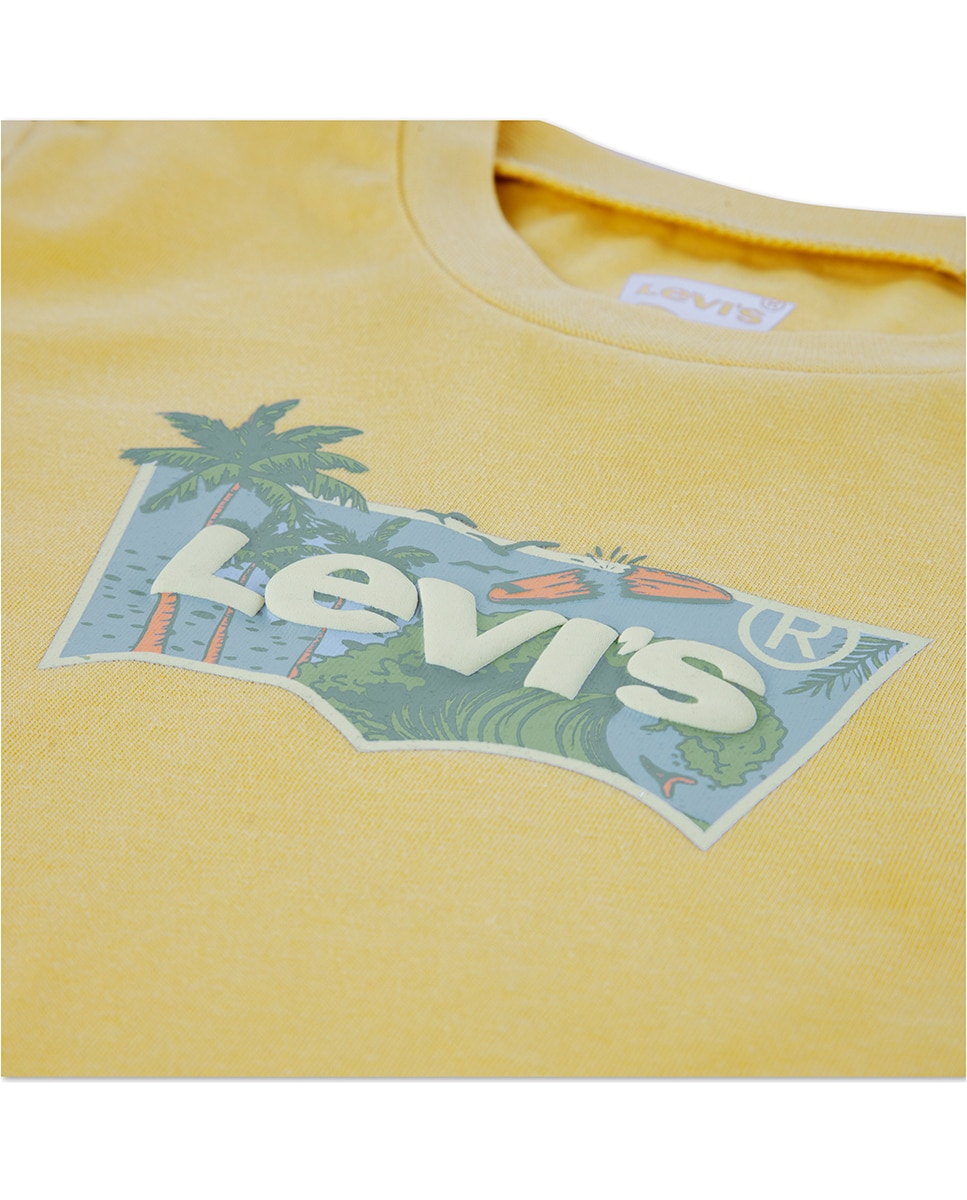 T-shirt de Morcego High Tide Levi's Amarelo-3